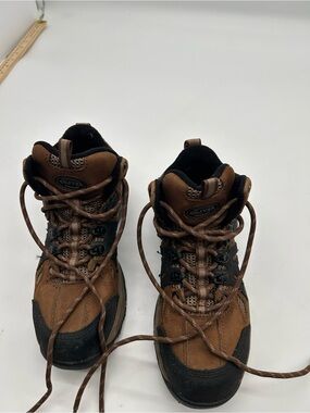 Olivers Brown Leather Industrial Hiking Boots With Steel Toe 7.5 Mens